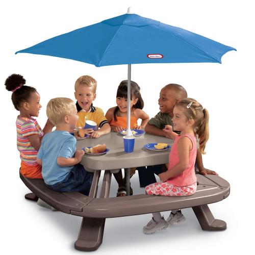 Little Tikes Fold 'n Store Picnic Table with Market Umbrella – Official Little Tikes Website