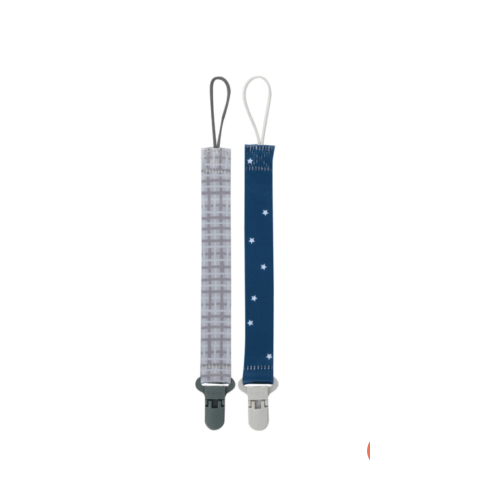 Cloth Pacifier Clip (2 Pack)