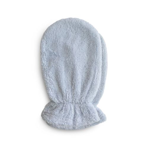 Organic Cotton Bath Mitt Baby Blue One Size