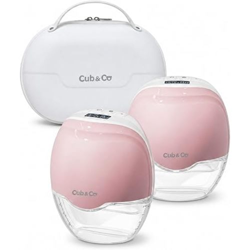 Wearable Hands-Free Breast Pump – Portable Electric Breastfeeding Pump with Multiple Suction Modes, Leakproof Design, LED Display & Travel Case – 120 Milliliters Capacity