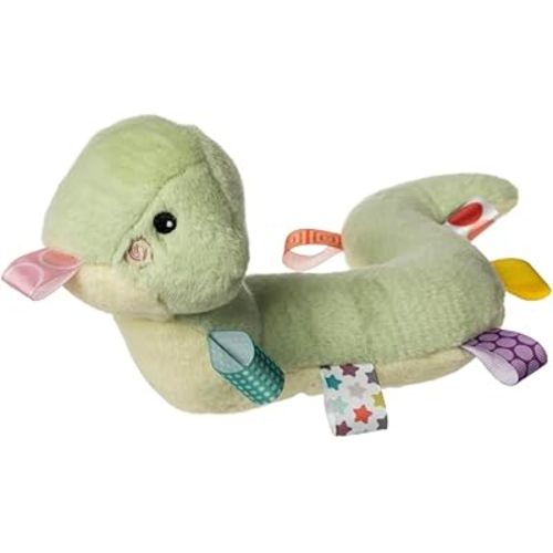 Taggies Stuffed Animal Huggable Plush Soft Toy with Sensory Tags, 12-Inches, Sniggles Snake