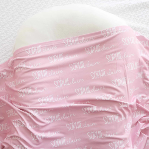 Personalized Baby Name Swaddle Blanket Font Duo | Best Selling Pinks