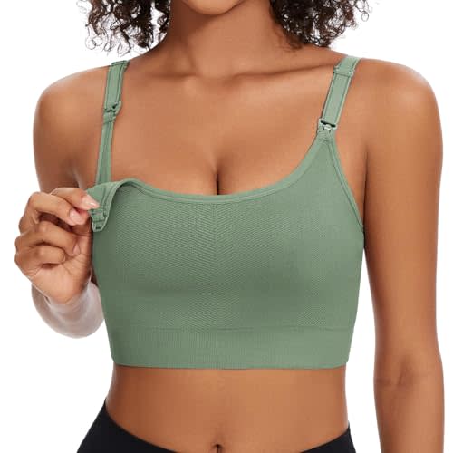 Angelhood Women's Non-Padded Minimizer Sports Nursing Bras Wirefree Full Coverage Large Bust Light Support Sport