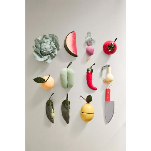 CHILDREN'S TOY FRUIT AND VEGETABLE SET