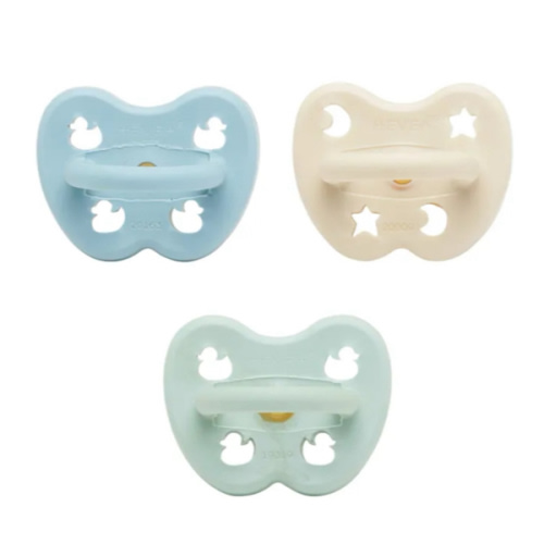 Hevea - Set of 3 Pacifiers Discovery Pack - Light blue | Smallable