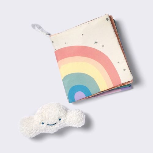 Interactive Soft Book and Plush Toy - Rainbow - Cloud Island™: Creativity, Baby Learning Toy