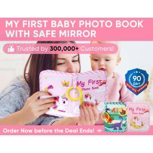 My First Baby Photo Book with Safe Mirror Checkout