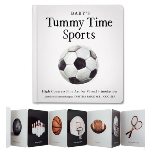 Baby's Tummy Time Sports: High-Contrast Fine Art for Visual Stimulation (Tabitha Paige Children's Book Series)