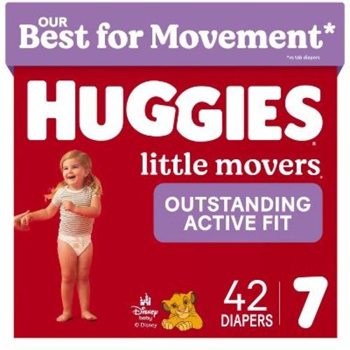 Huggies Little Movers Active Fit Diapers - Size 7 - 42ct