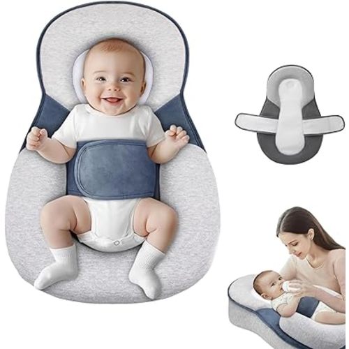 Baby Lounger Pillow for Infant Support Cushion Reflux Breastfeeding Pillow, Bottle Feeding, Tummy Time