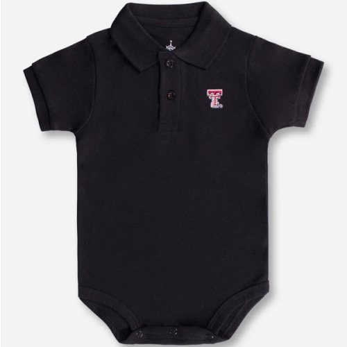 Creative Knitwear Texas Tech Double T on INFANT Polo Onesie – Red Raider Outfitter