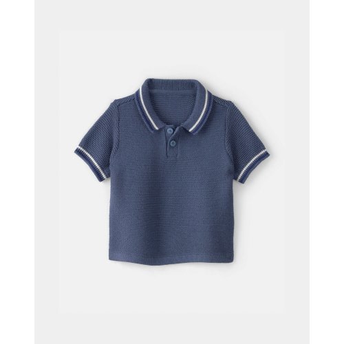 Baby Boy Sweater Polo Shirt - Navy - OshKosh B'gosh | Carter's