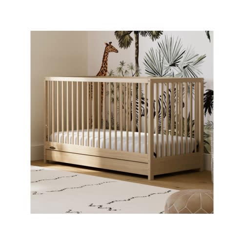 [Driftwood] Graco Teddi 5-in-1 Convertible Crib with Drawer