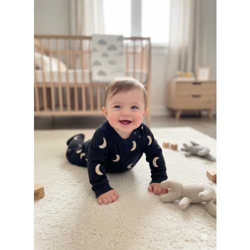 Midnight Moon Baby Romper | Gender neutral | Baby Shower Gift