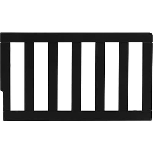 Dream On Me Convertible Crib Toddler Guard Rail in Black, Converts Cribs to Toddler Beds, Solid Wood Construction