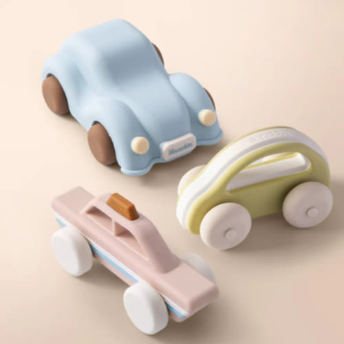 Montessori-Inspired Silicone Car Toys – Soft, Chewable & Durable Vehicles | Moonkie