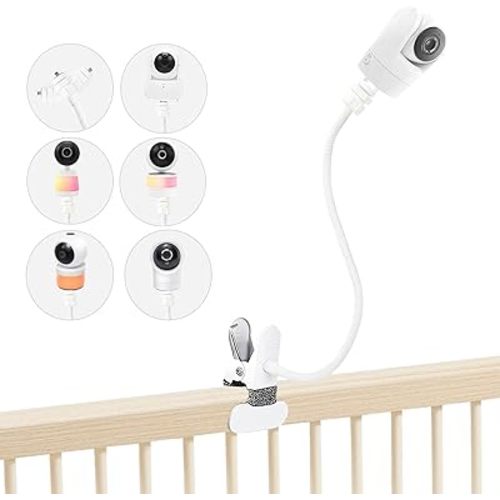 Baby Monitor Mount for VTech Advanced HQ Max, VM901/928/5263, RM5754/5755/5764/7764/5766/7766HD, BM5254, Leapfrog LF915HD/LF920HD/LF925HD/LF930HD/LF815HD/LF1726FHD/LF2936FHD, 16" Clip Mount