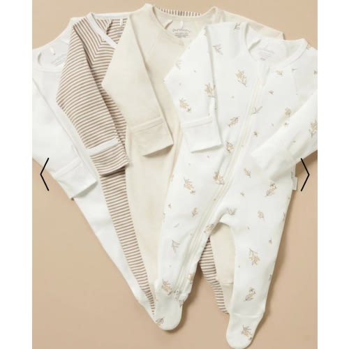 4 Pack Zip Growsuit-Babies