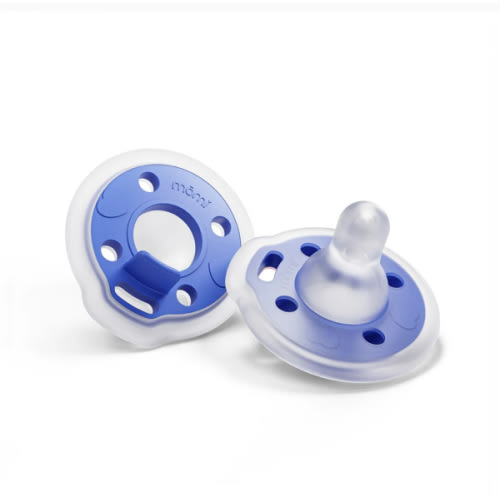 babypace® breast-like pacifier 0-12mo 2-set - lapis | mōmi