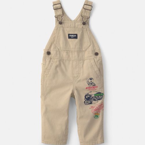 Baby Train Overalls - Khaki | Carter’s Oshkosh Canada