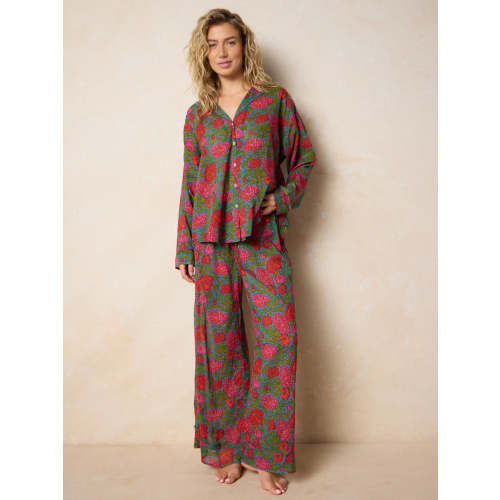 Dreamy Cotton Pajama Set - Charcoal Willow Medallion – Natural Life