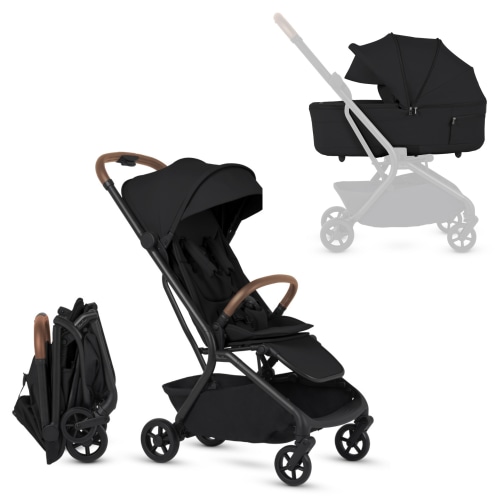 Nia Compact Travel Stroller + Foldable Compact Bassinet