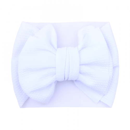TELOLY Large Bow Headwrap Children's Headdress 2 Pc Baby Girls Bowknot Headband Stretch Hairband Headwear