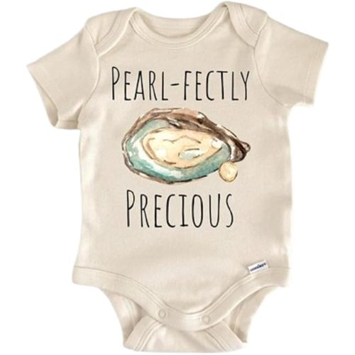 Oyster Clam Seafood Beach - Baby Boy Girl Clothes Infant Bodysuit Funny Cute Newborn