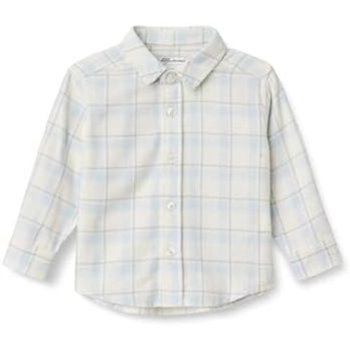 Amazon Essentials x Sofia Grainge Toddlers and Baby Boys' Button Down Plaid Flannel Shirt