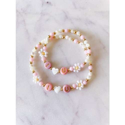 Mama Mini Bracelet Set, Daisy Matching Bracelet, Matching Mother & Daughter Bracelet, Bracelet for Mother's Day