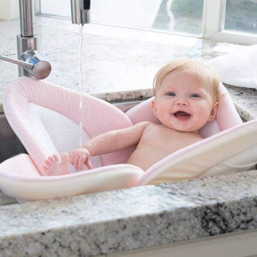 Blooming Bath Lotus Baby Bath Tub - Pink: Fits Inside Kitchen Sinks, Polyurethane Foam, 1-25 lb Capacity