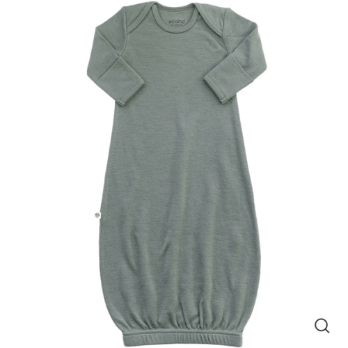 Merino Wool Baby Gown |Natural Merino Wool Baby Sleepwear – Woolino