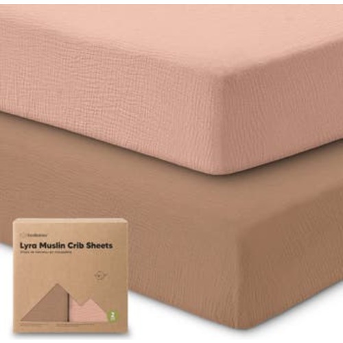2-Pack Lyra Muslin Crib Sheets