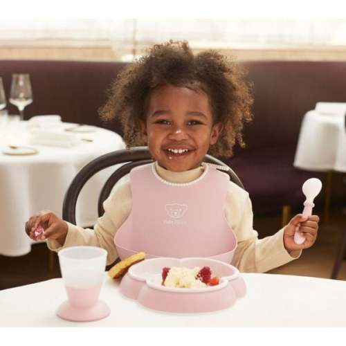 Baby Dinner Set, Powder Pink - BABYBJÖRN | Maisonette