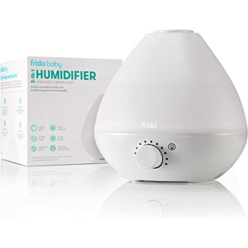 Frida Baby 3-in-1 Humidifier with Diffuser and Nightlight, White
