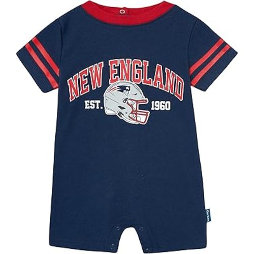 Gerber NFL unisex-baby Nfl Team Short Sleeve Romper