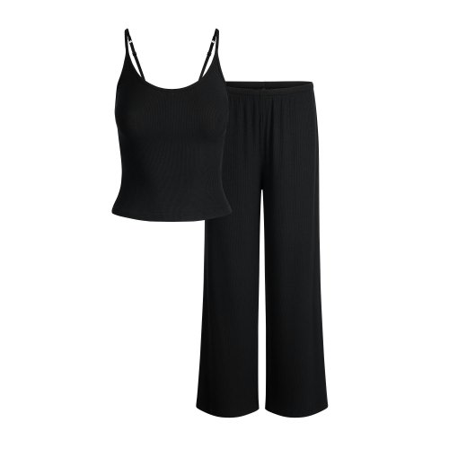 SOFT LOUNGE TANK SLEEP SET | ONYX- Size Medium