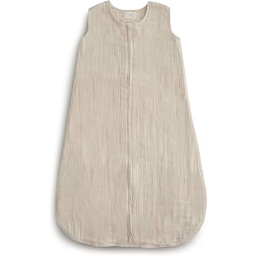 mushie Baby Wearable Blanket | 100% Organic Cotton Muslin | Sleeping Bag For Infants (Fog)