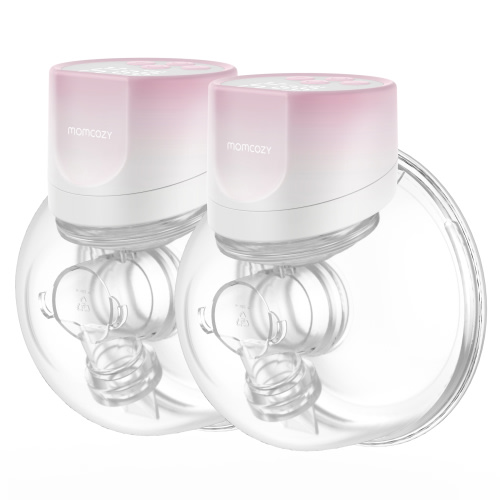 Momcozy S12 Pinky Pro Hands Free Breast Pump Wearable, 24mm 2 Pack Electric
