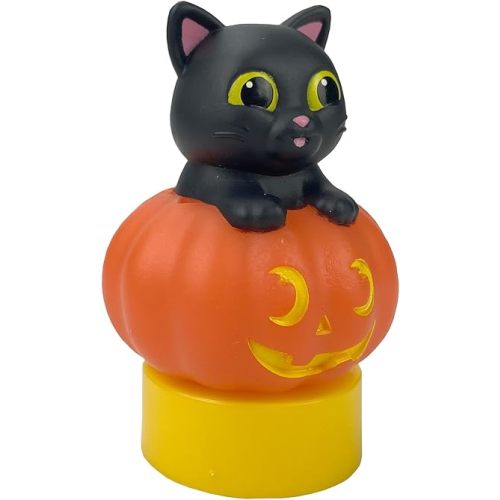 Halloween Black Cat Figurine Cartridge – Projects 5 Halloween Stories and 5 Fun, Spooky Songs, Over 30 Minutes of Audio Content | Gift and Toy for Ages 3+