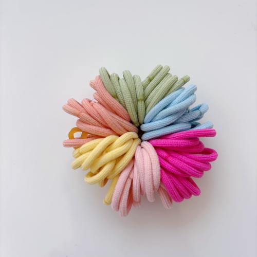 Buttery Soft Baby Hair Ties: Rainbow 3/4" Hair Elastics