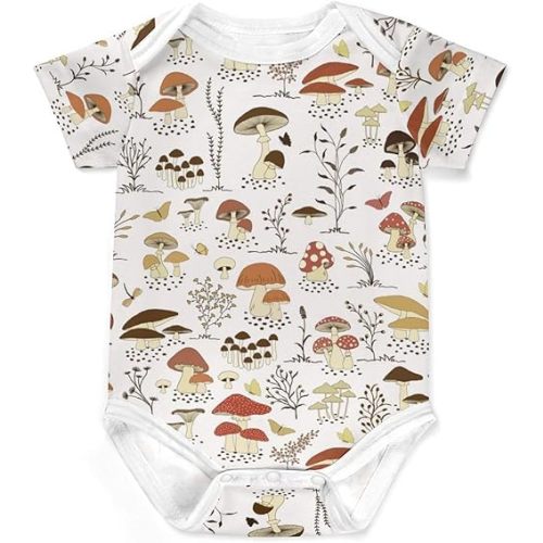Cute Baby Onesie, Short Sleeve Infant Stuff Shower Gifts for Boys & Girls
