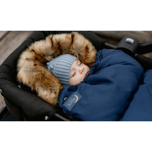 baby luno Nordic Footmuff Pram Liner - Deep Blue