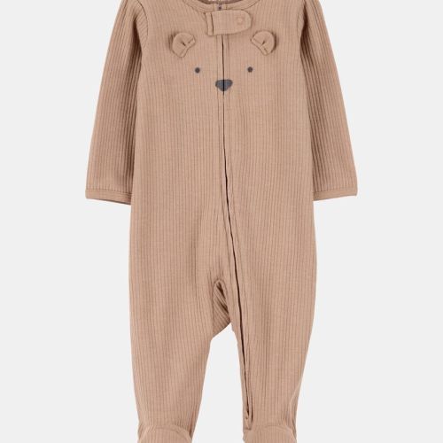 Baby Bear 2-Way Zip Ribbed Sleeper pyjamas | Carter’s Oshkosh Canada