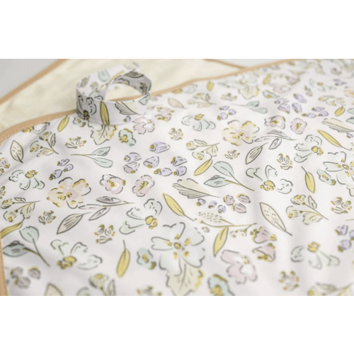 Fleur - Ultra-Soft Bamboo Machine Washable and Wipeable Diaper Change Mat
