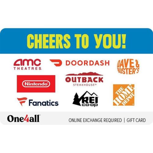 $50 One4all Cheers To You! Gift Card (Email Delivery)