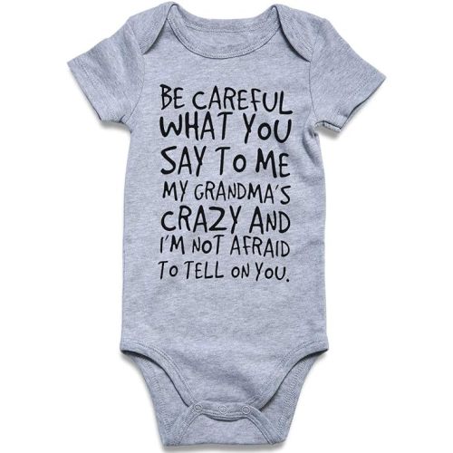 Loveternal Neutral Baby Girls Boys Cotton Romper Cute Saying Newborn Clothes 0-12 Months…