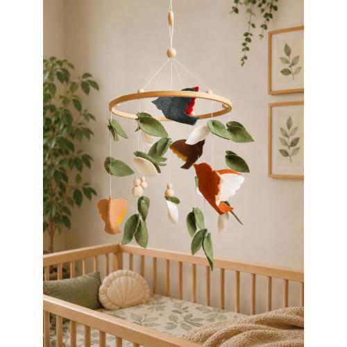 Leaf Baby Mobile Botanical Nursery Decor Eucalyptus Crib Gift for Newborn