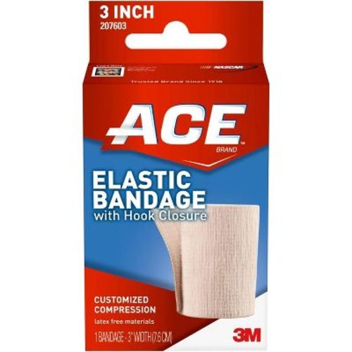 Ace Elastic Bandage With Hook Closure 3" Beige
