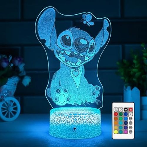 3D Illusion Night Light.Cute Light with Remote Control and Smart Touch, Lamp Cute Room Decor for Girls Birthday Christmas Gifts